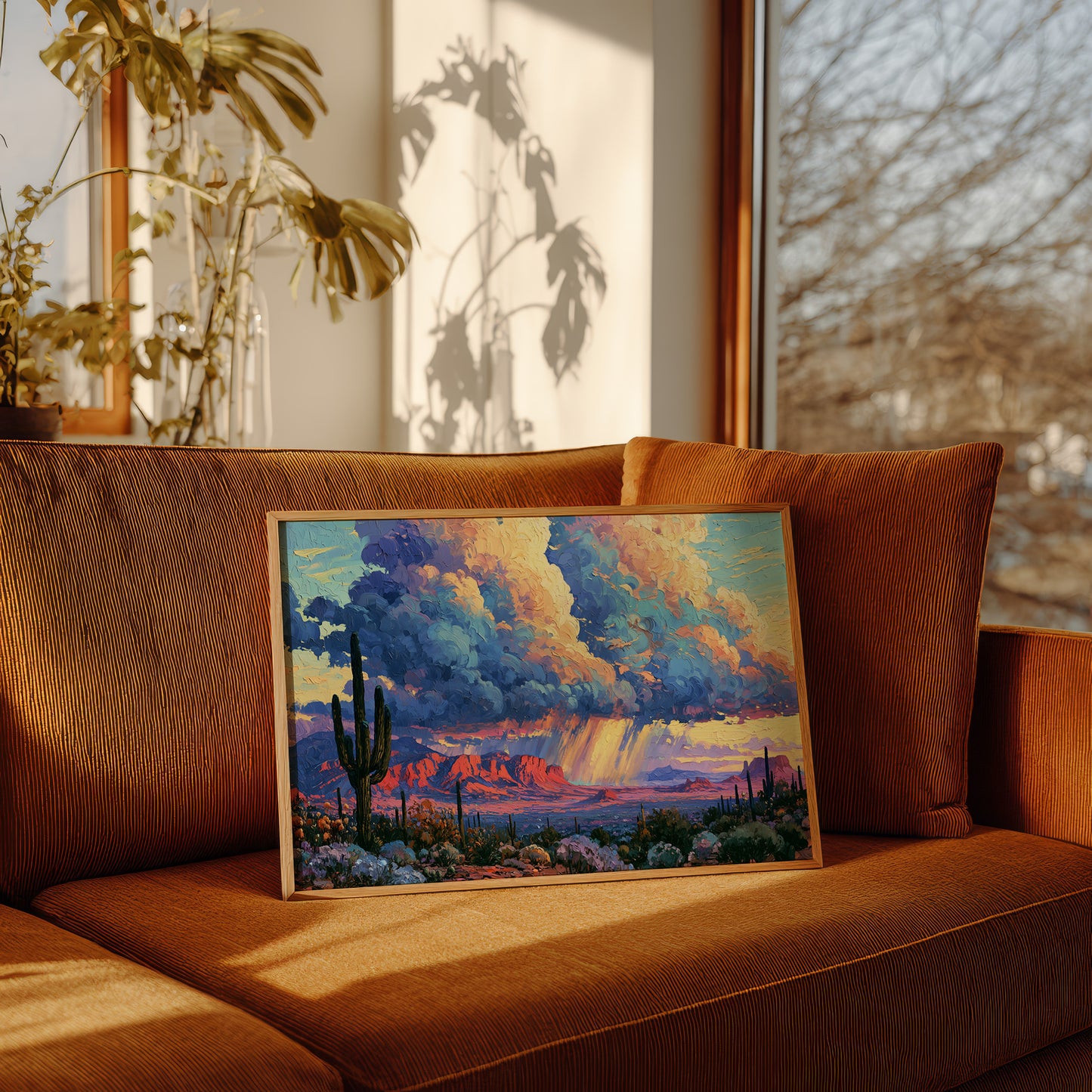 Desert Storm at Golden Hour
