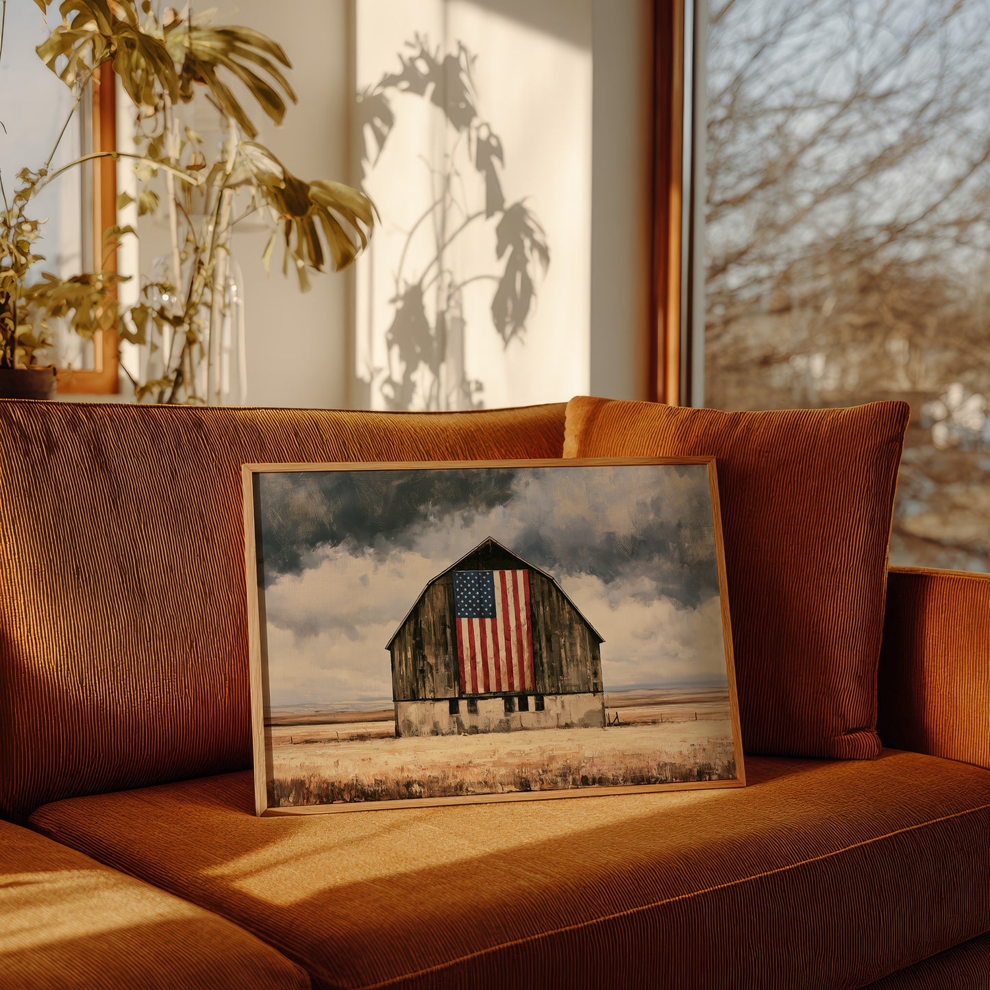 Old Glory in the Wheat Field