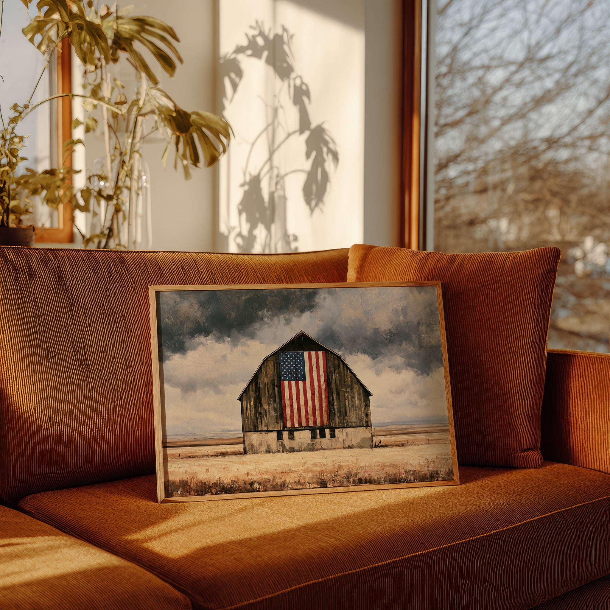 Old Glory in the Wheat Field