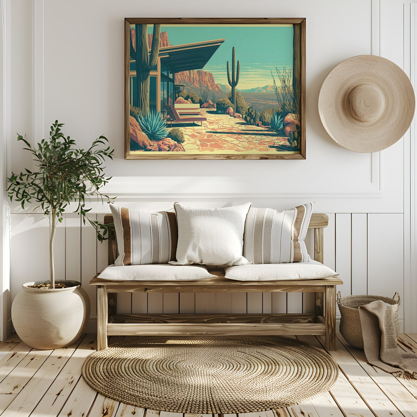 Canyon View, Mid-Century Patio