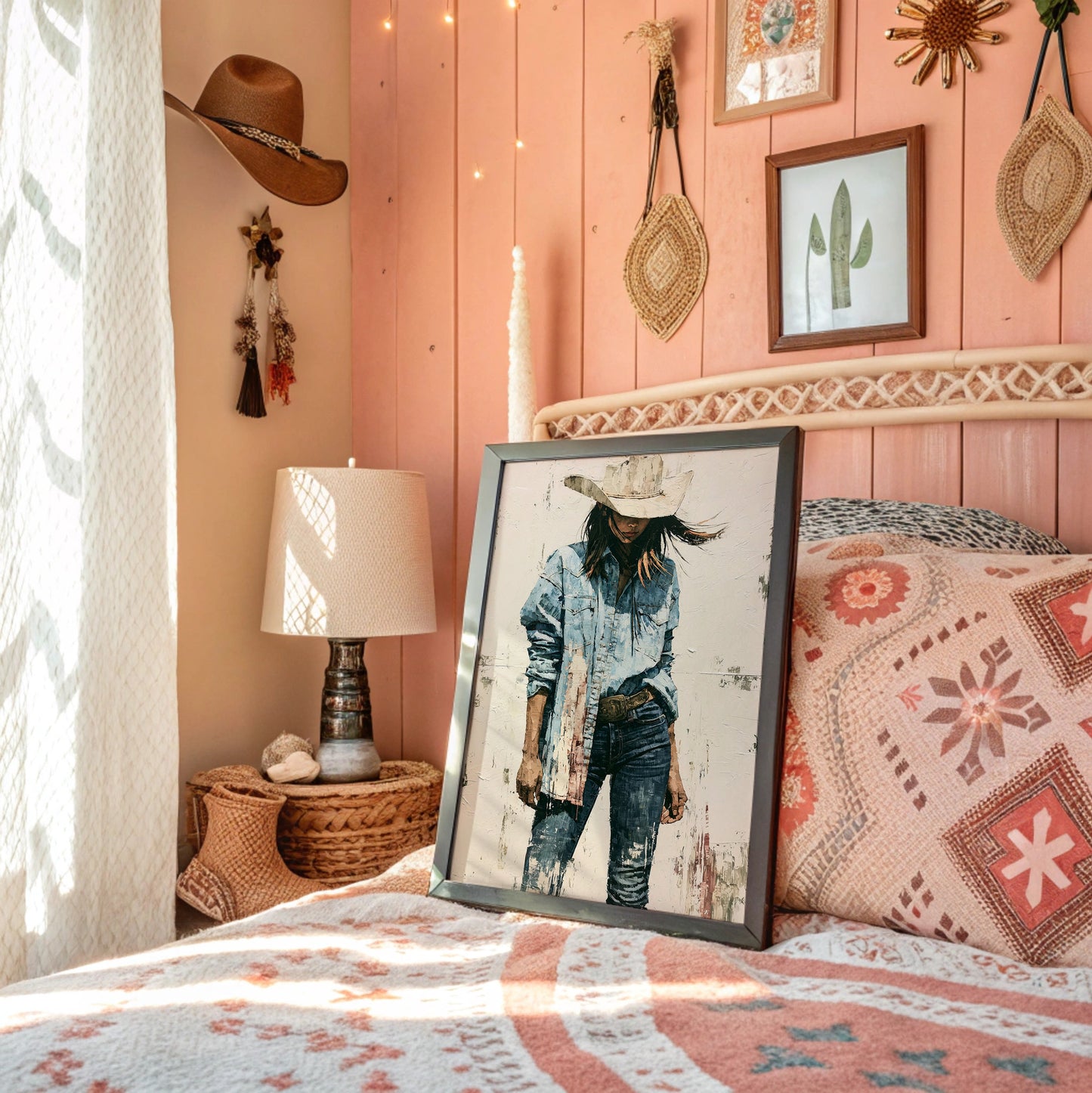 Denim, Dust, and a Wide Brim