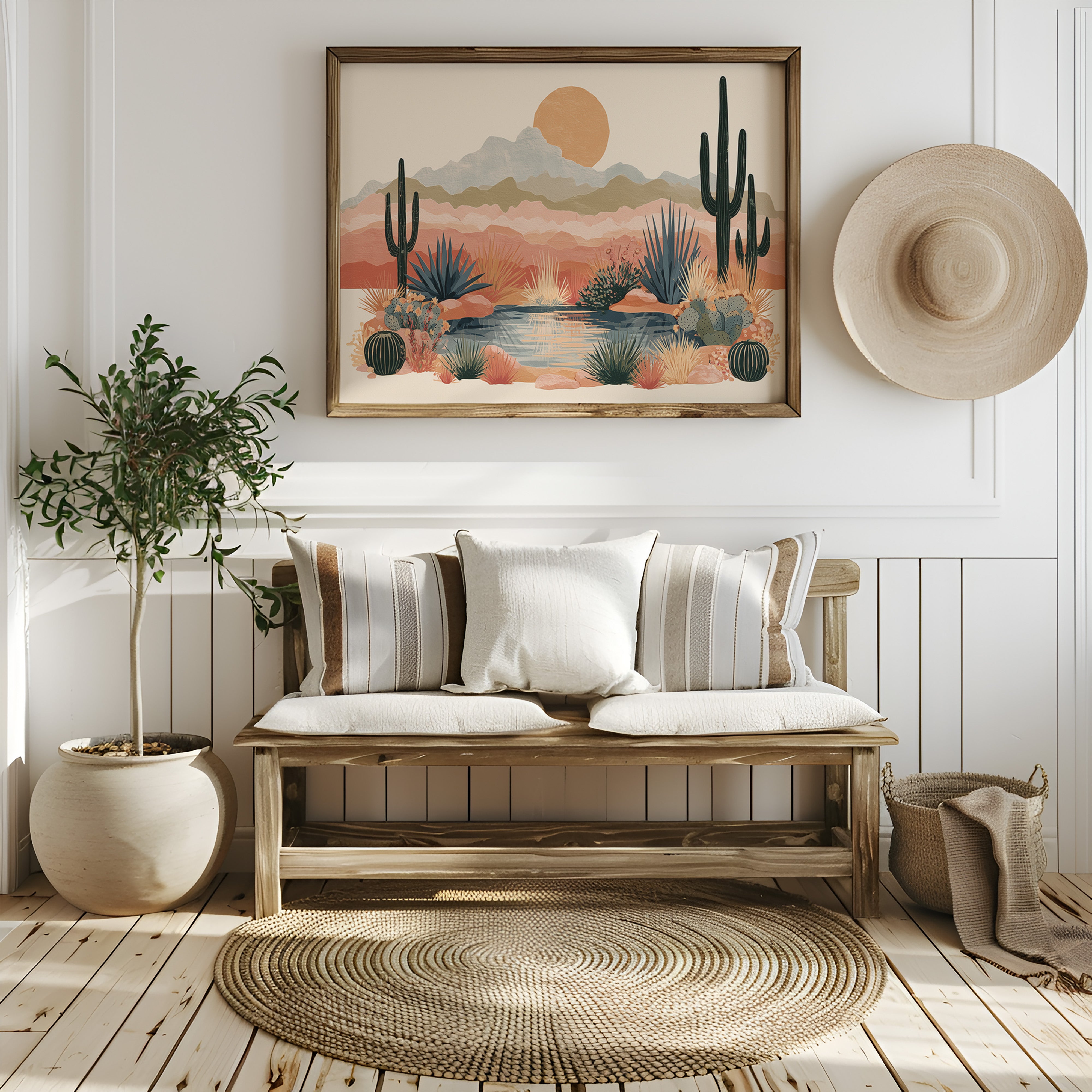 Desert Oasis at Golden Hour