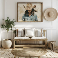 Cowgirl Beneath a Straw Hat