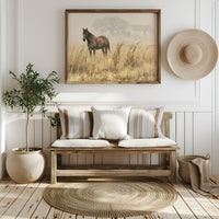 Bay Horse in the Golden Field