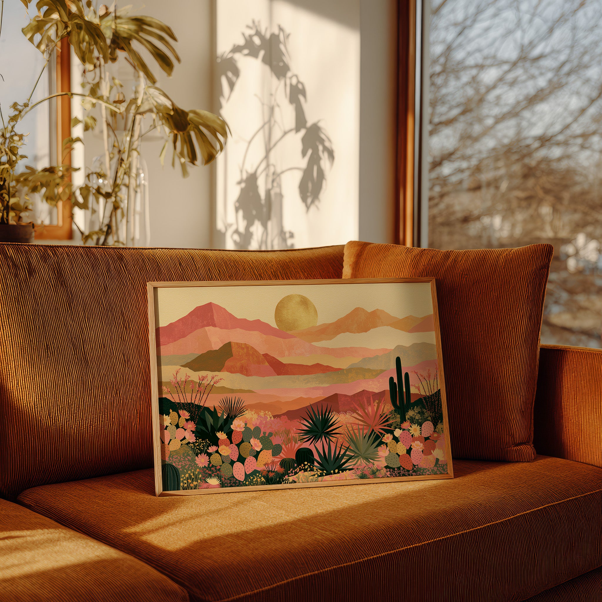 Desert Bloom at Golden Hour