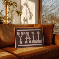 Y'all Western Type Print