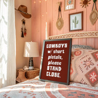 Cowboys Please Stand Close, Bold