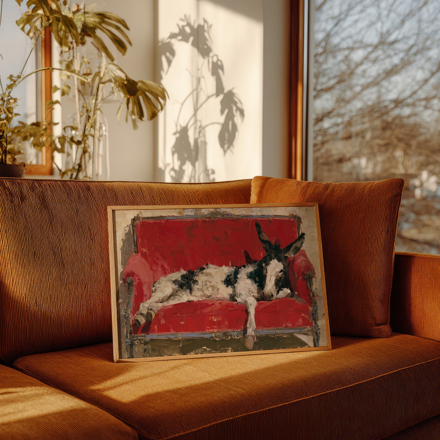 Donkey Takes the Couch