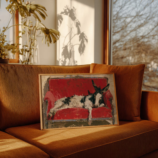 Donkey Takes the Couch