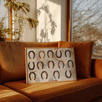 Fourteen Rusted Horseshoes
