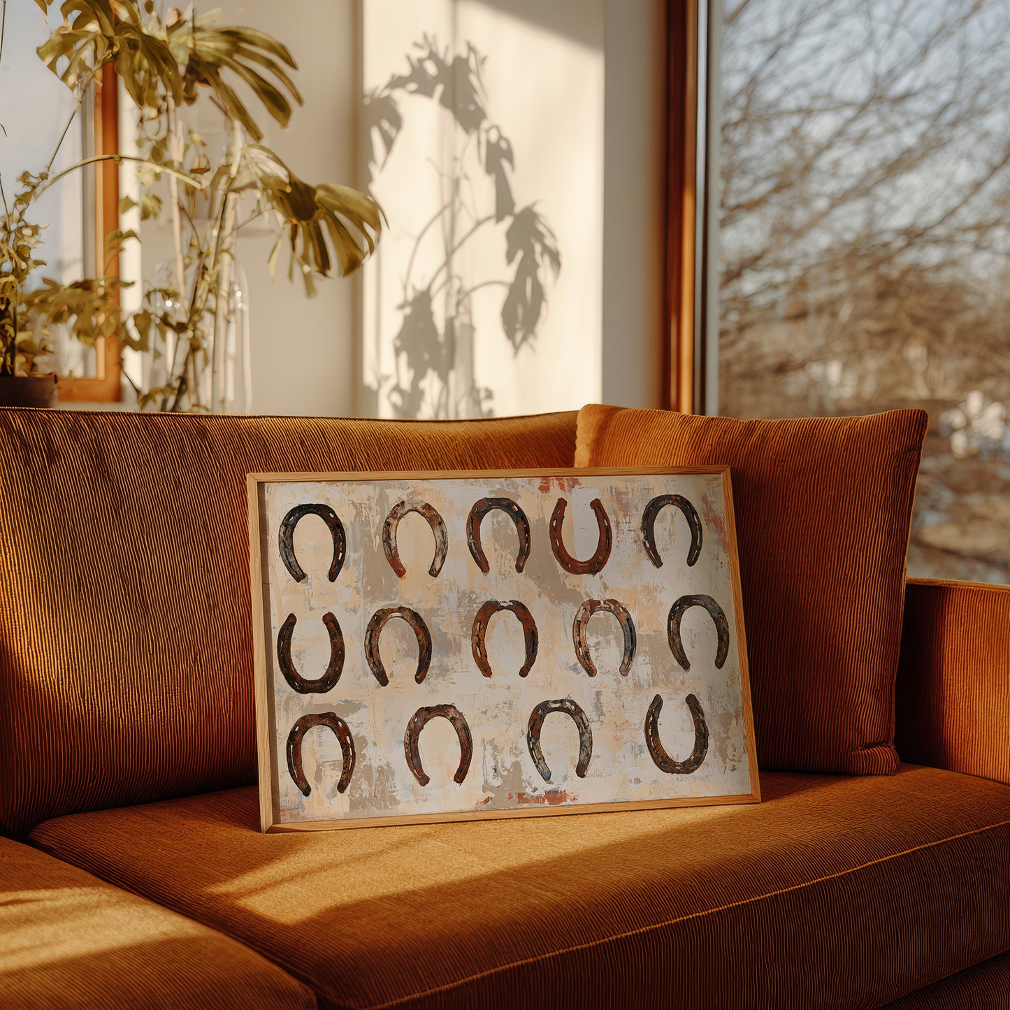 Fourteen Rusted Horseshoes