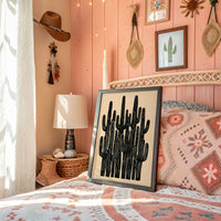 Saguaro Silhouette Block Print