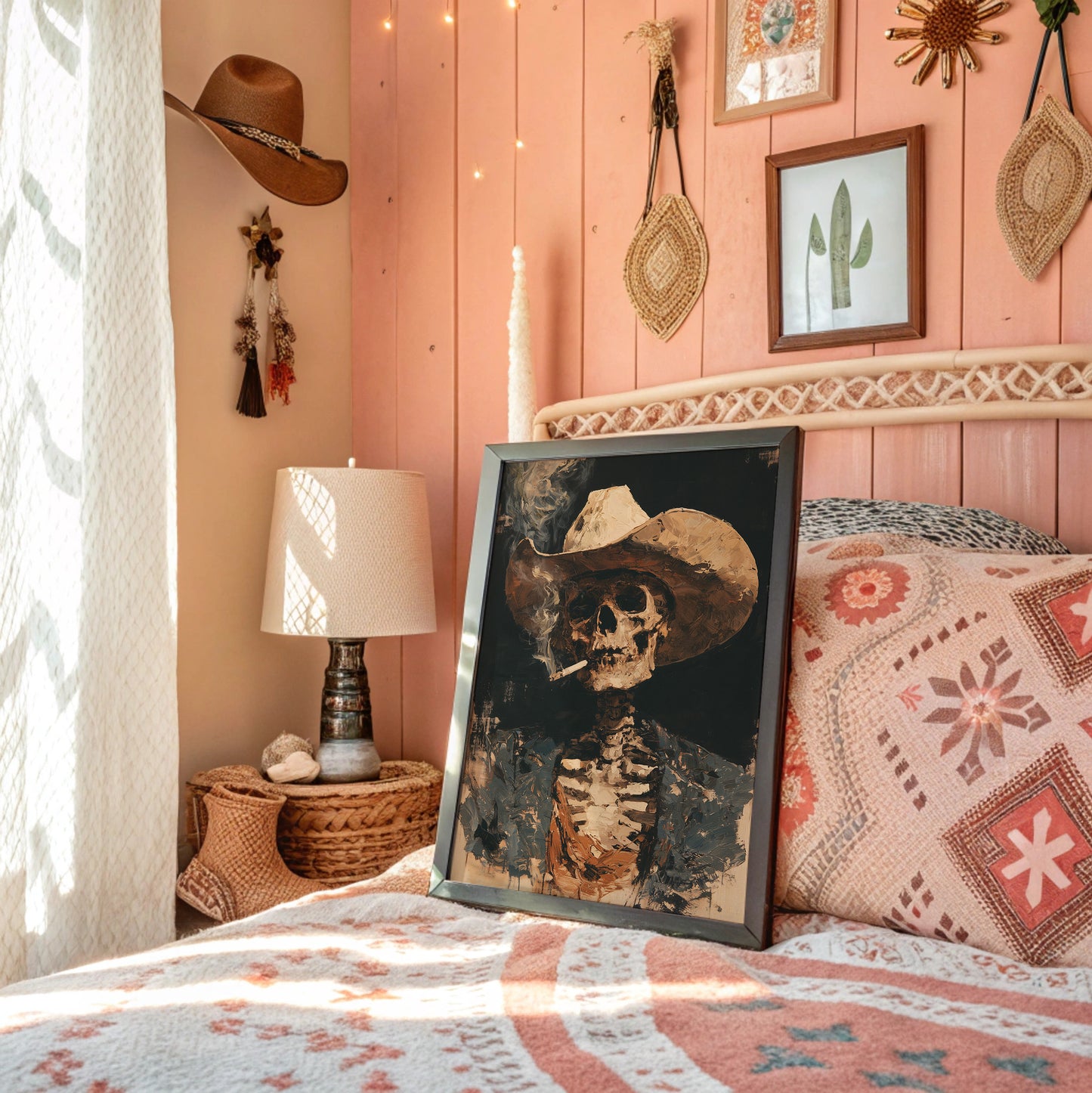Smoking Skeleton Cowboy