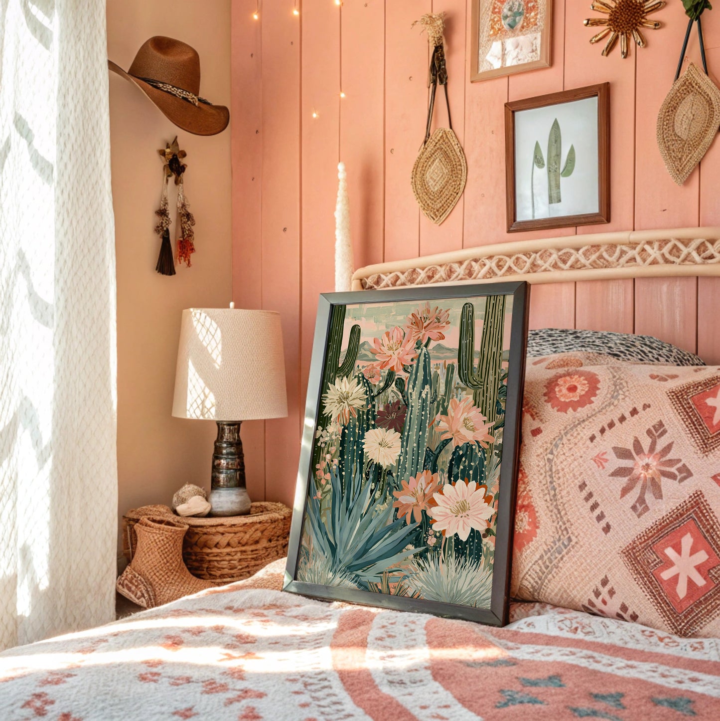 Desert Sunset: Pastel Botanical Bloom