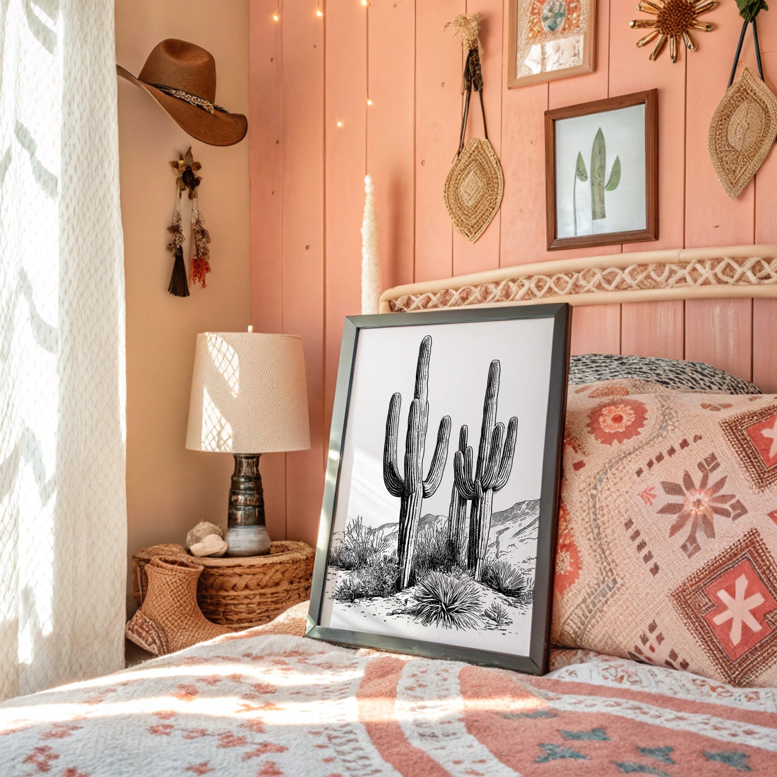 Twin Saguaro Sentinels