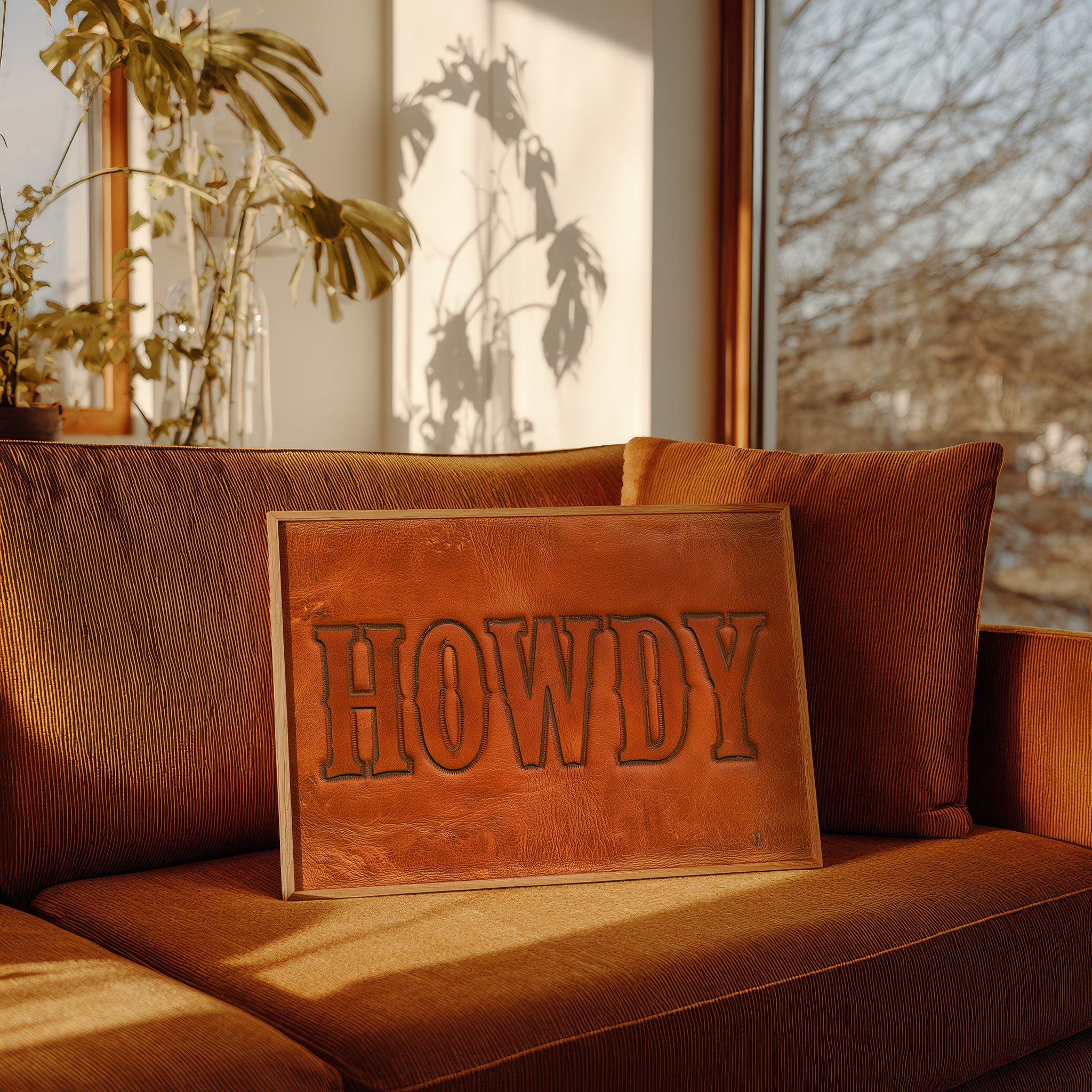 Howdy, Tooled In Leather