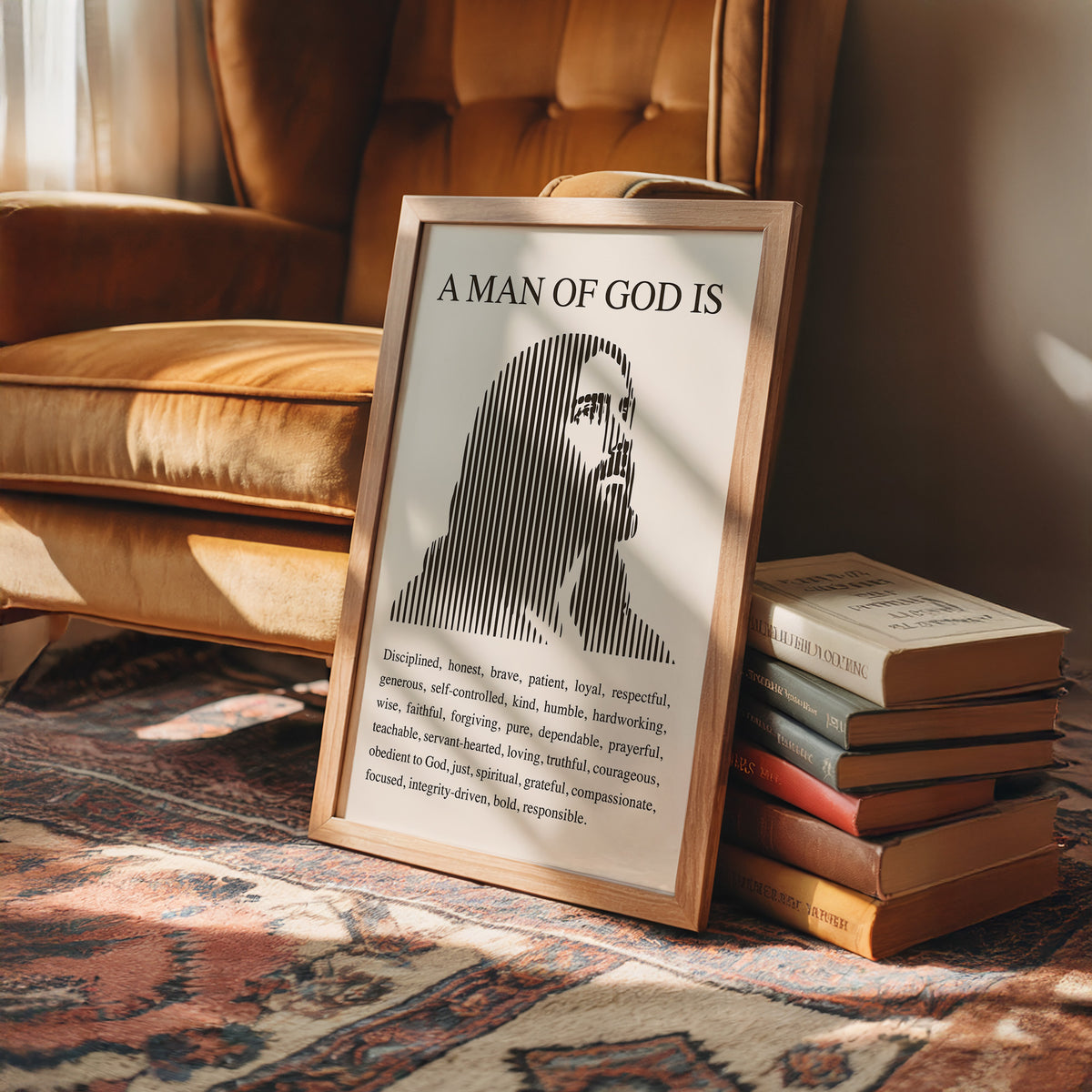A Man of God: Ivory Line Portrait