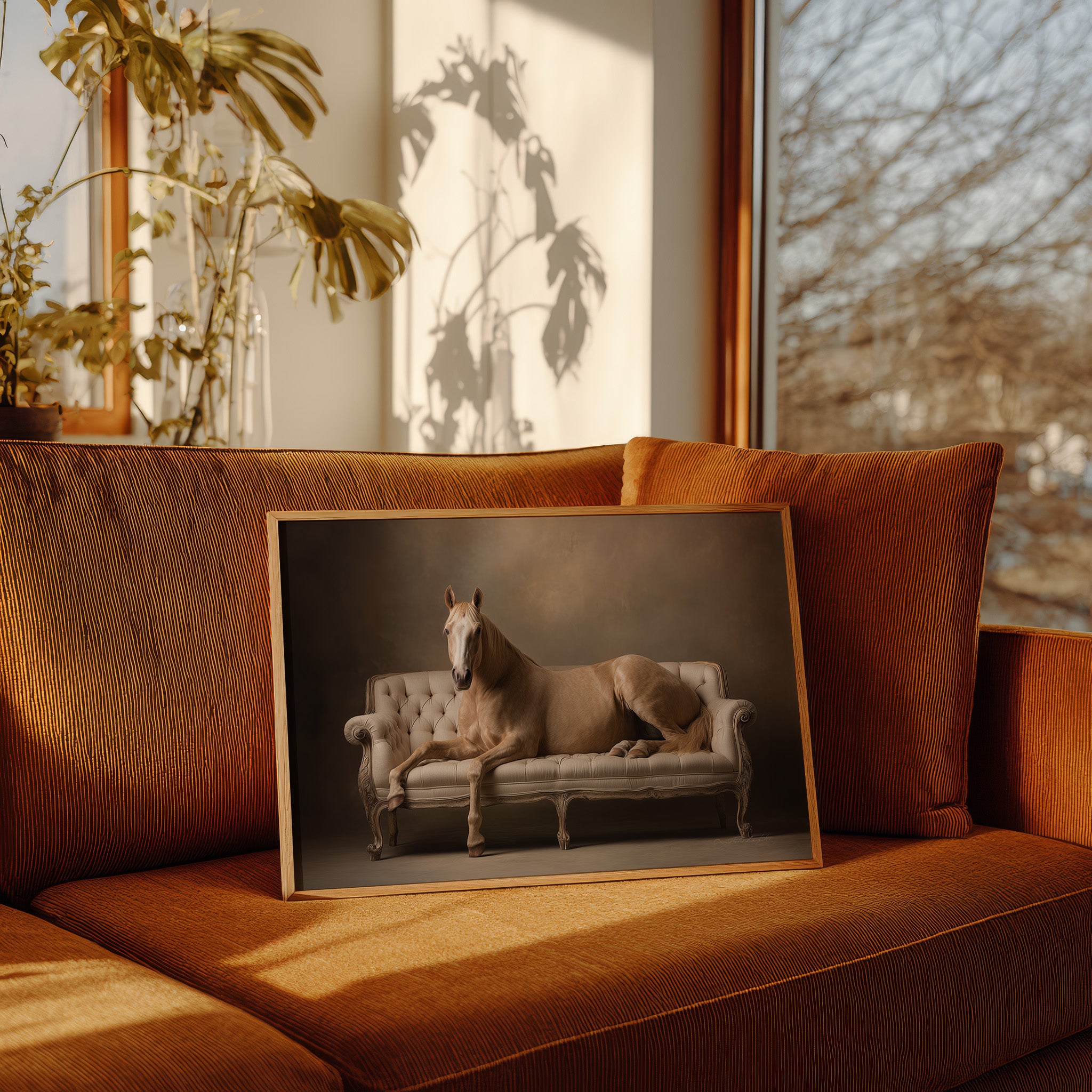 Golden Reverie Reclined