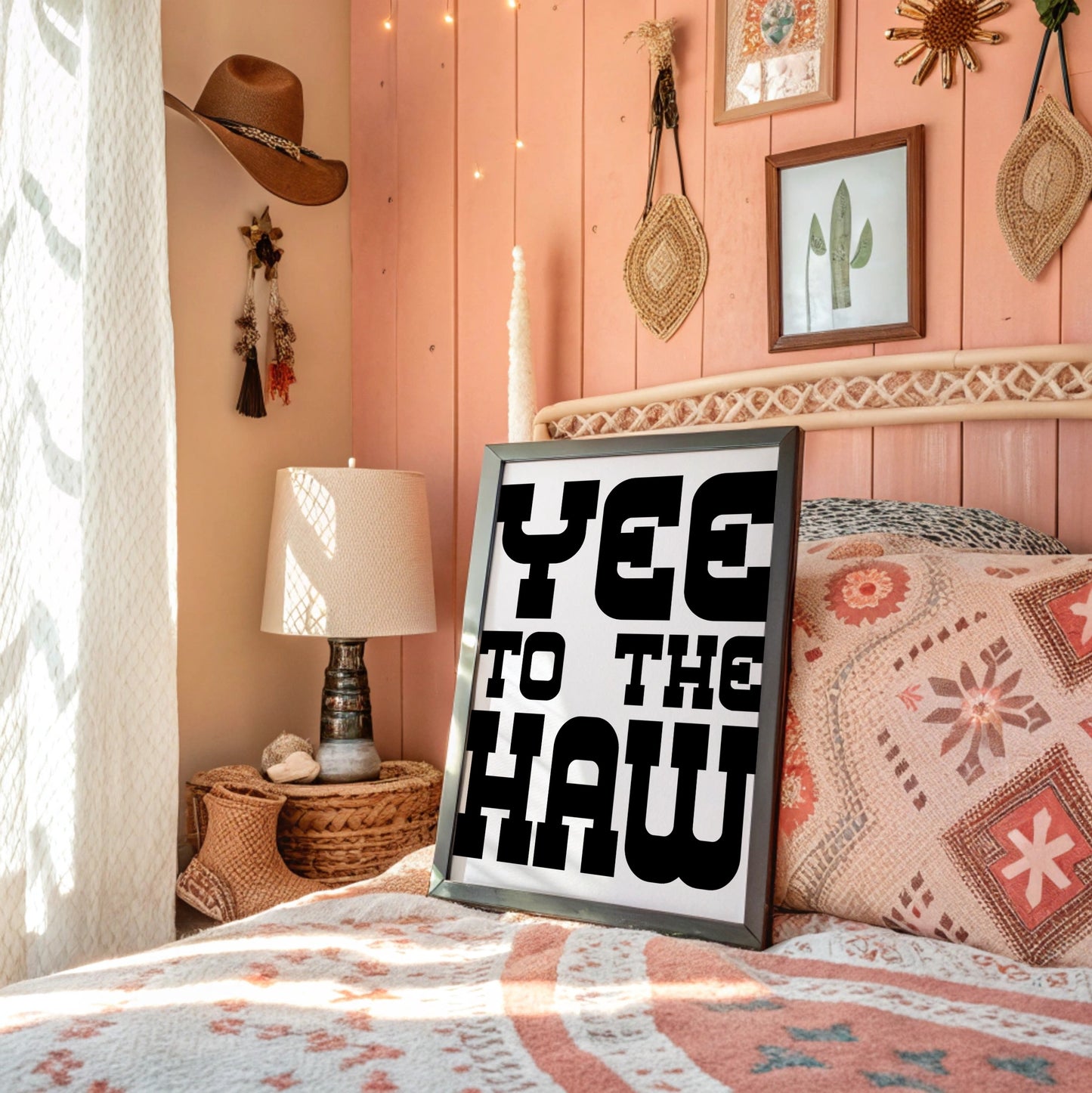 Yee To The Haw Bold Western Quote