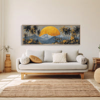 Golden Sun Beyond The Palms