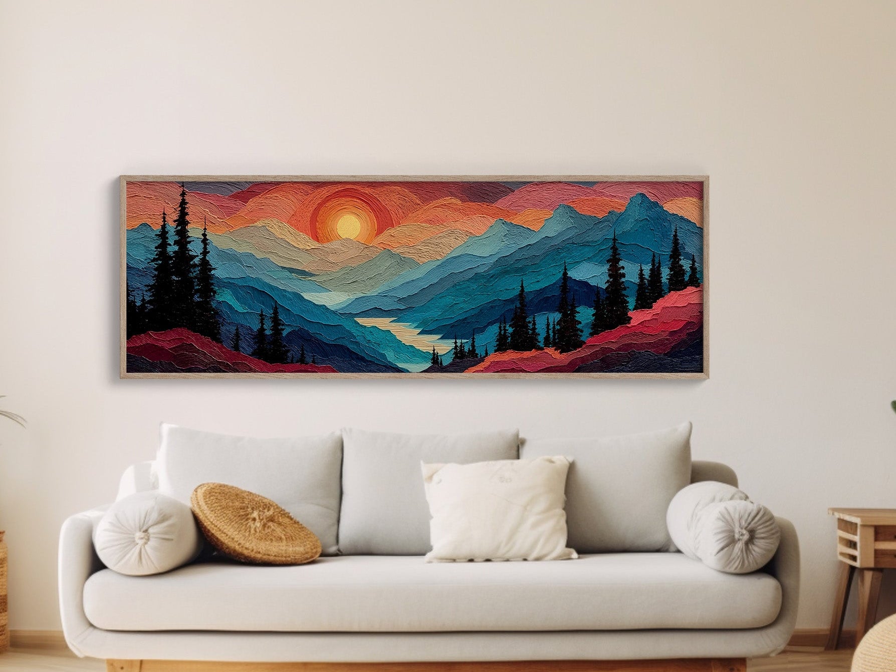 Sunset Layers Across Silent Peaks