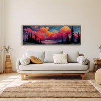 Crimson Skies Over Silent Pines