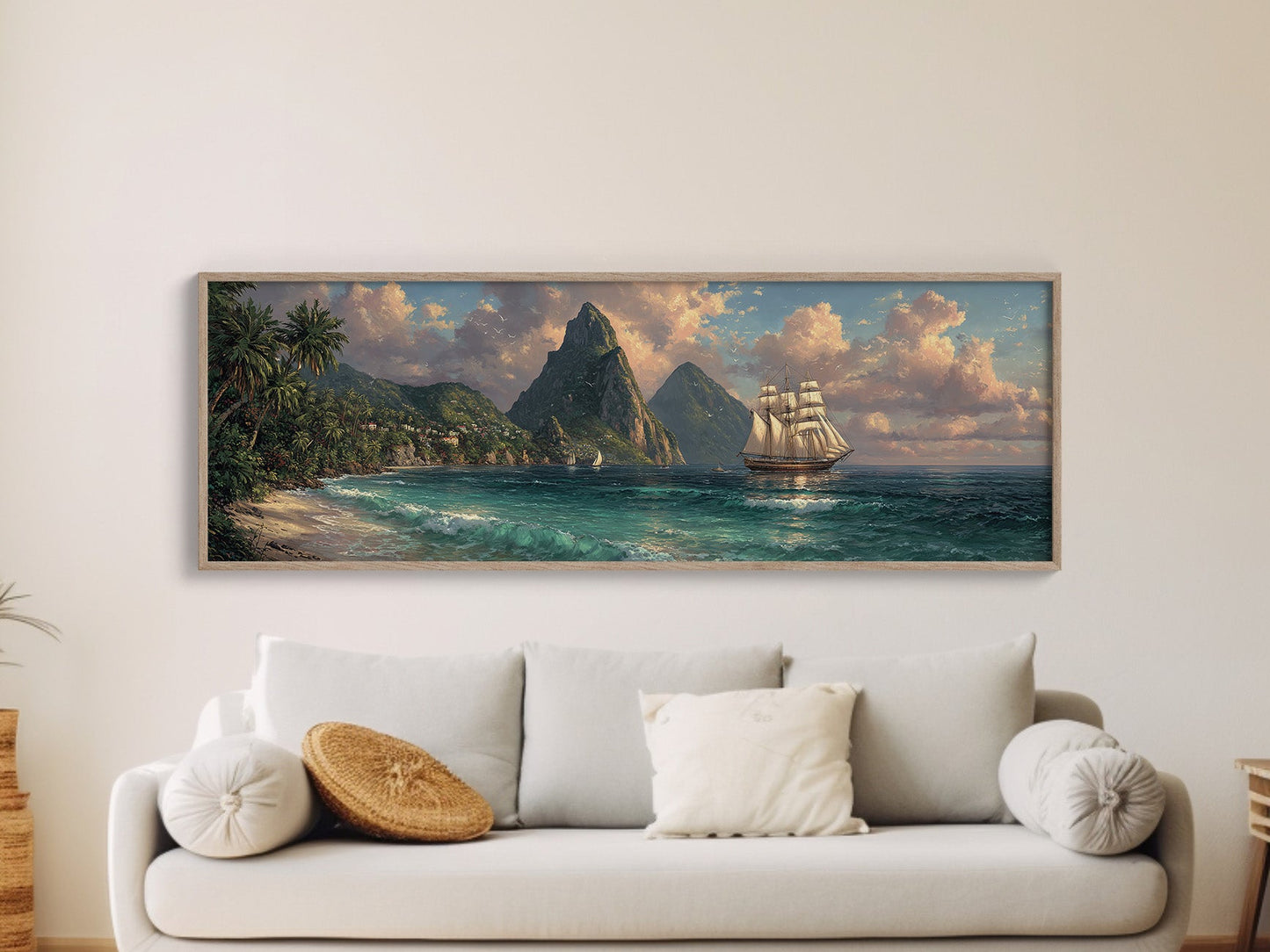 Sails Beneath Emerald Peaks