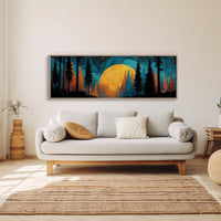 Golden Moon Over Timberline