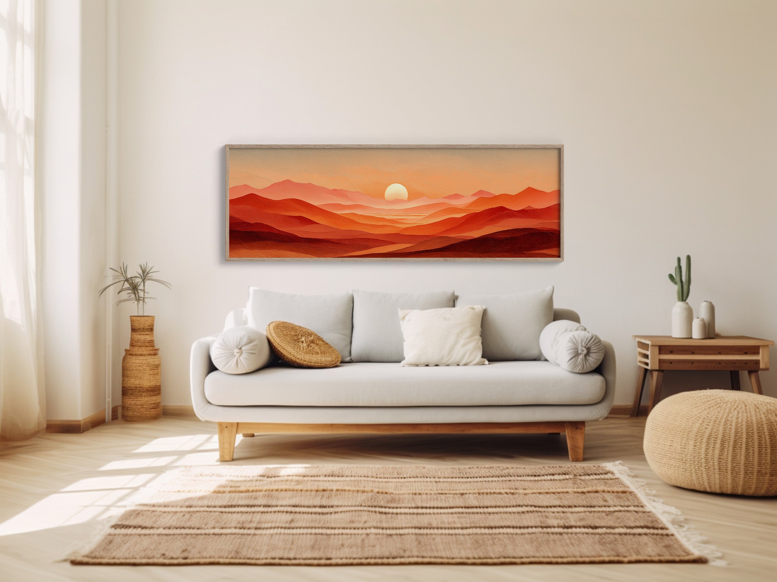 Sunset Waves of Amber Hills
