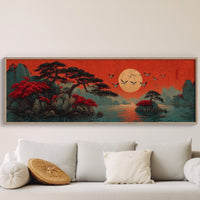 Crimson Sun Over Quiet Isles