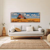 Golden Fields Red Barn