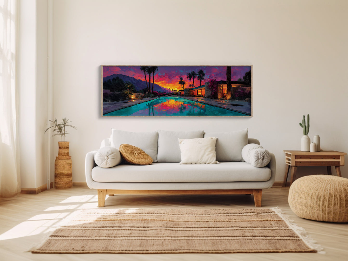 Desert Sunset Poolside Glow