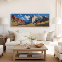 Valley Home Beneath Stone Giants