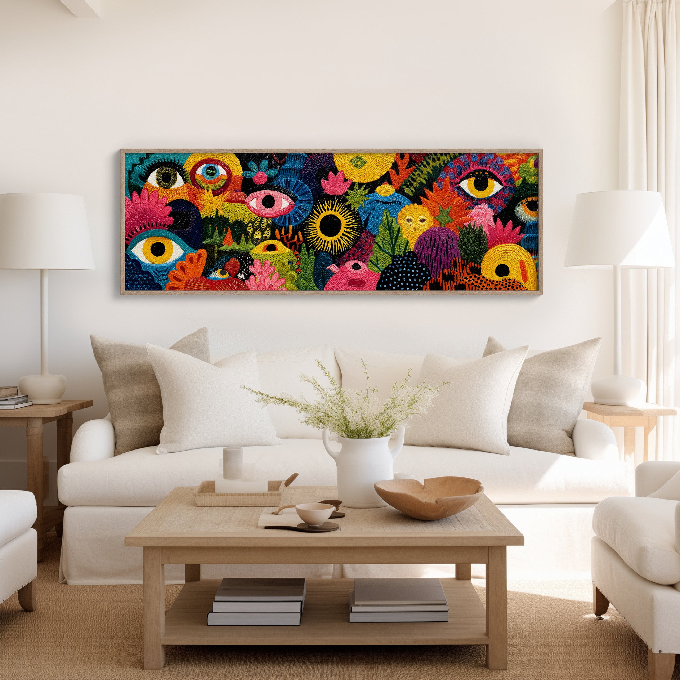 Eyes Watching Through Color