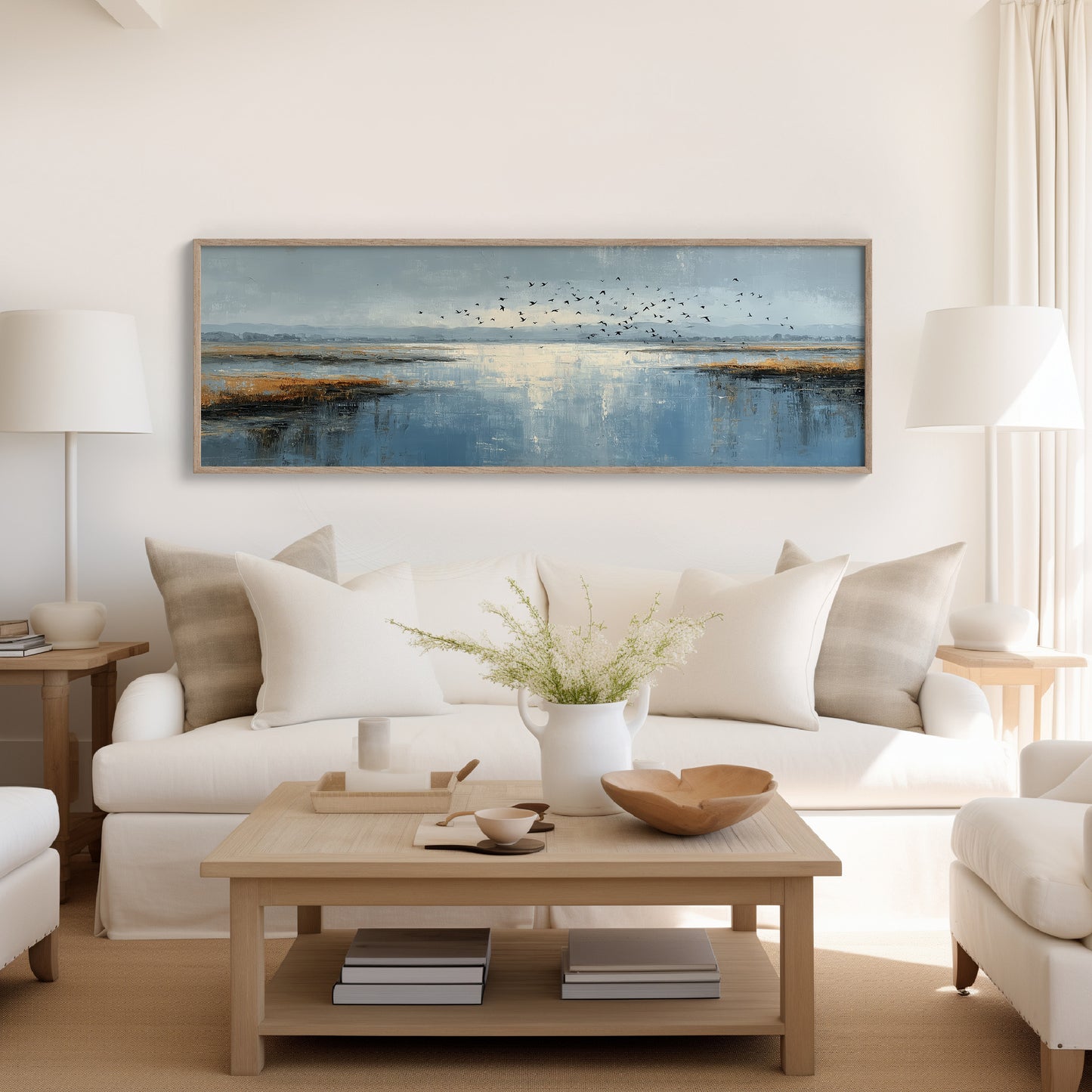 Coastal Marsh Birds Landscape Wall Art