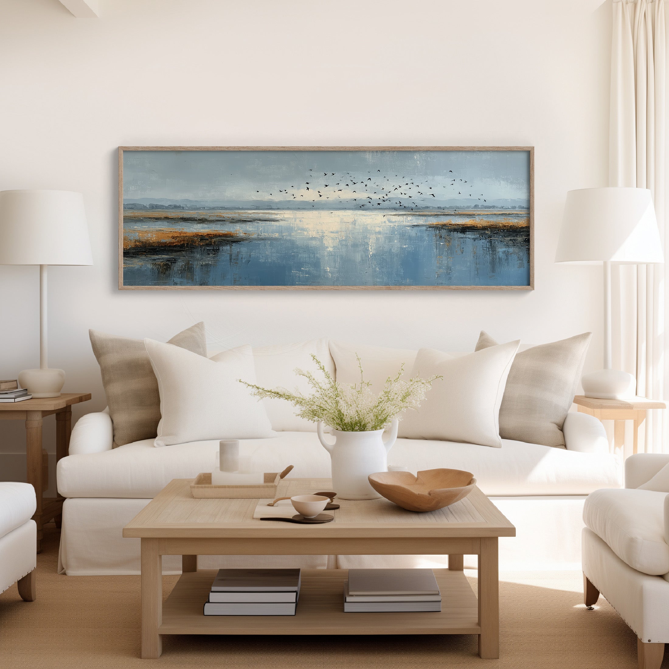 Coastal Marsh Birds Landscape Wall Art