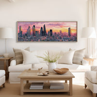 London Skyline In Sunset Glow