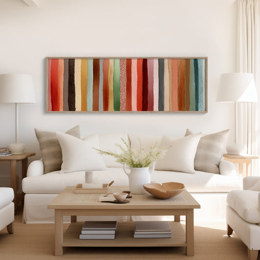 Earth Tone Watercolor Stripe Pattern