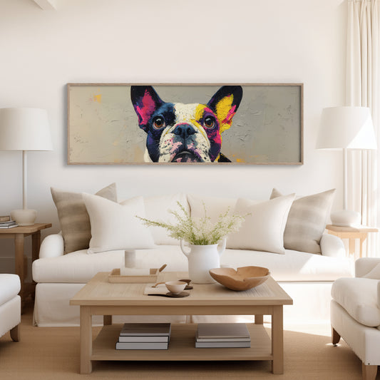 Color Burst Boston Terrier Portrait