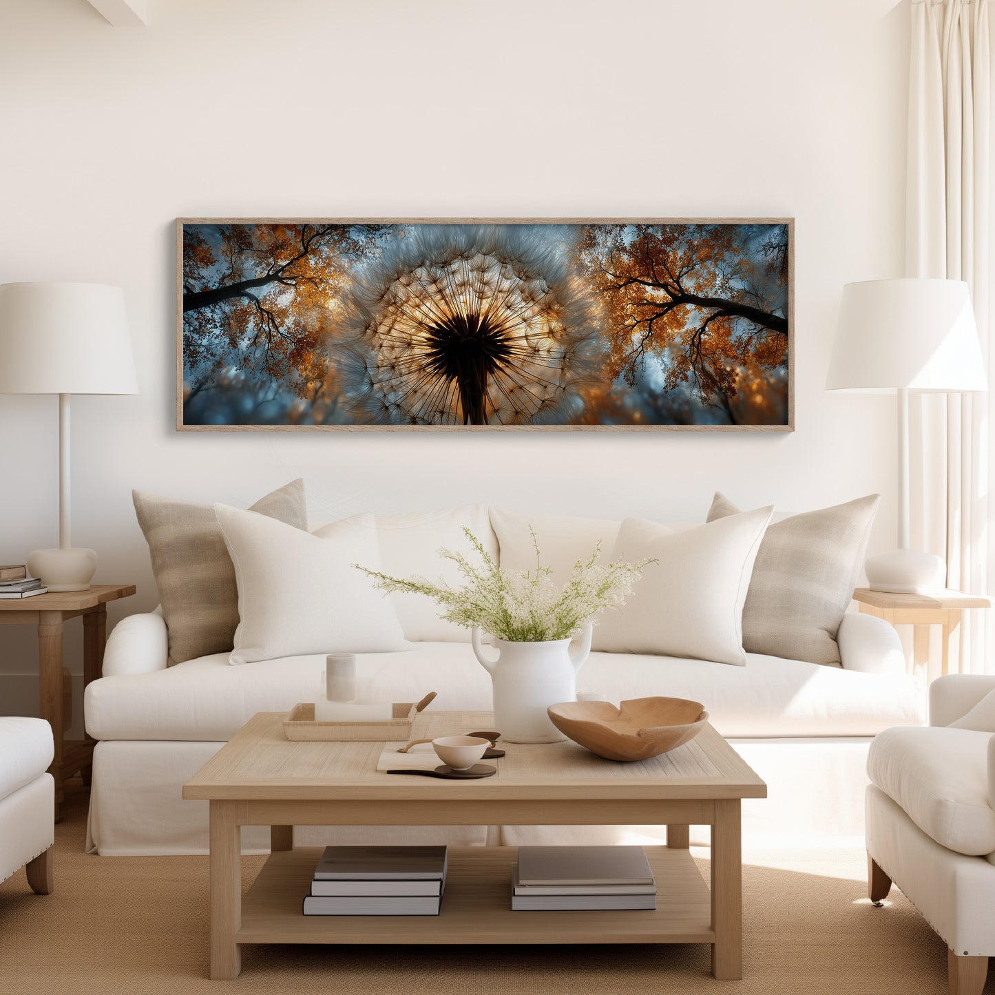 Dandelion Halo In Autumn Light