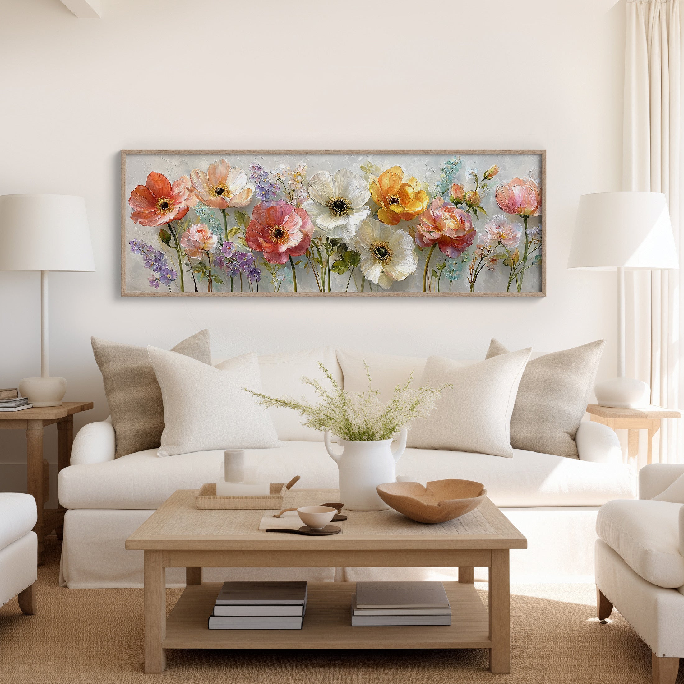 Garden Blooms In Soft Pastel Light