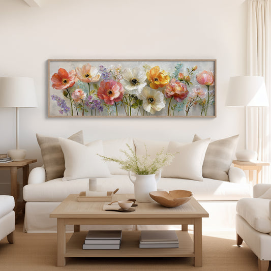 Garden Blooms In Soft Pastel Light