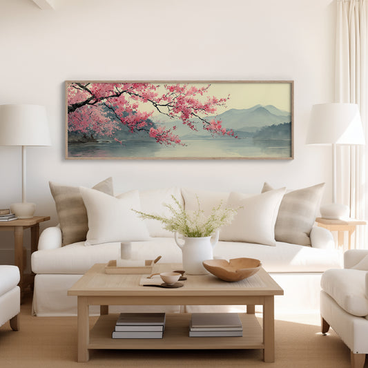 Cherry Blossoms Over Quiet Waters