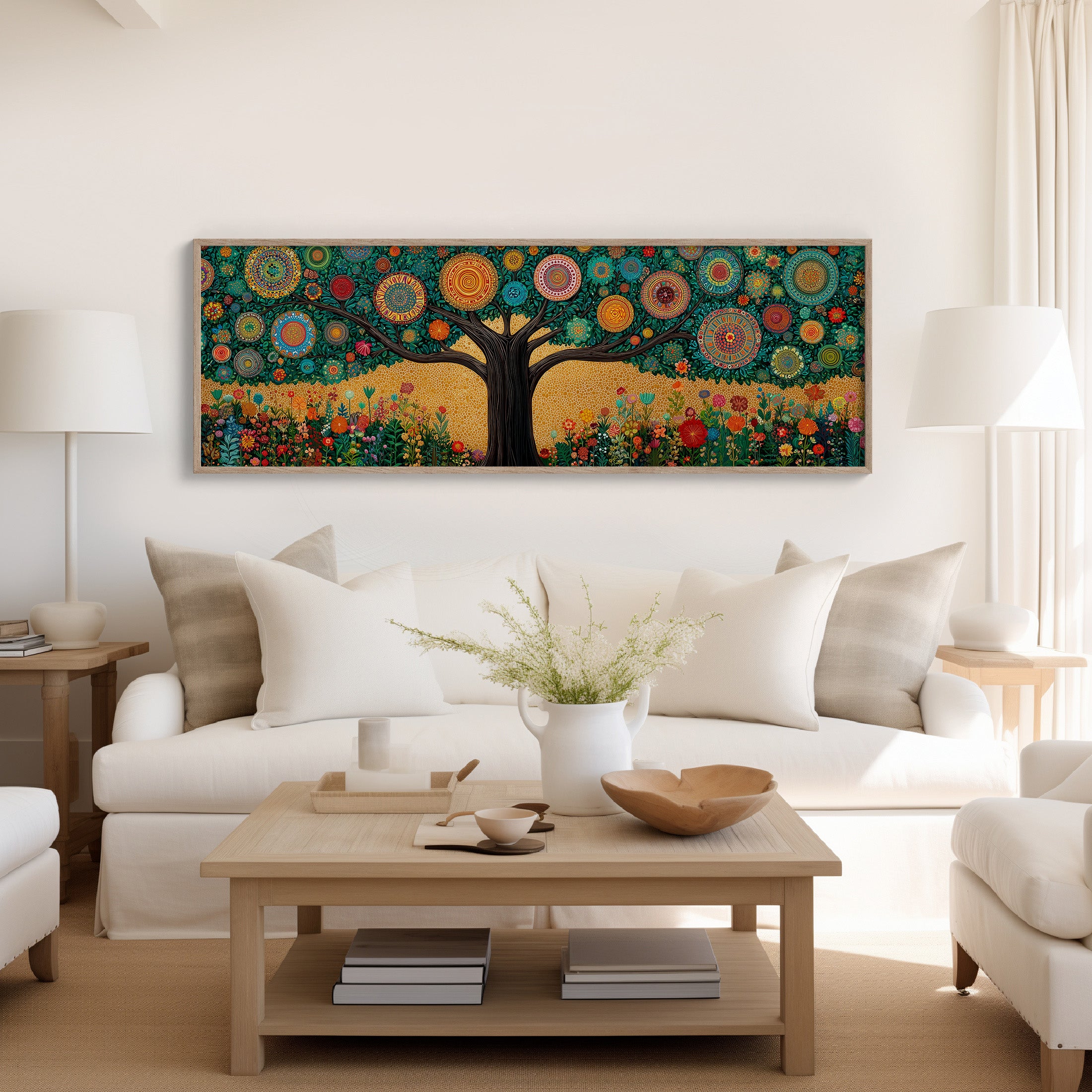 Mandala Tree Of Colorful Harmony