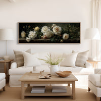 White Peonies In Shadowed Stillness