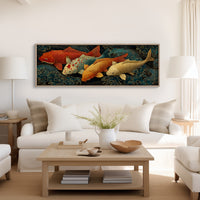 Koi Beneath the Midnight Waves