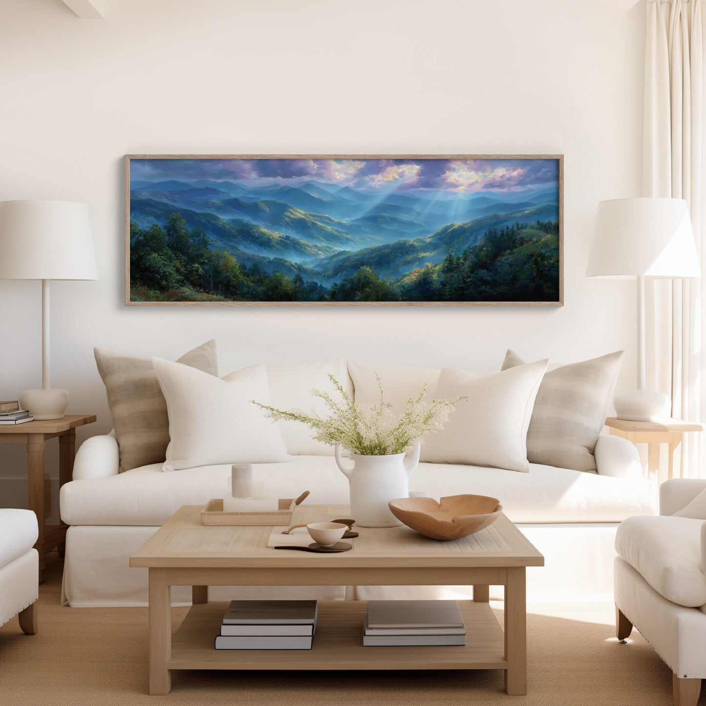 Blue Mountains Beneath Morning Light