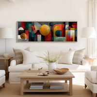 Geometric Harmony In Bold Color