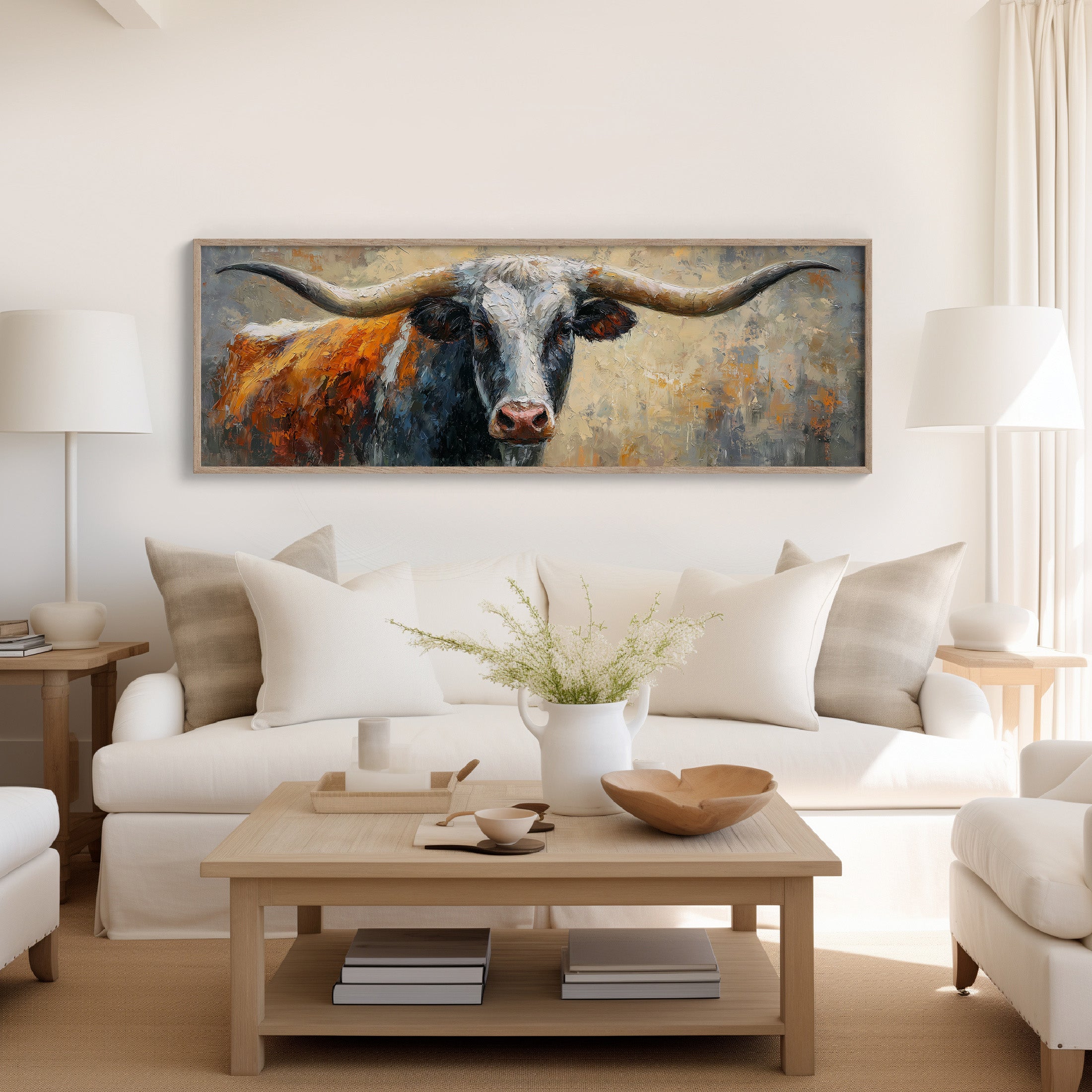 Majestic Longhorn Portrait