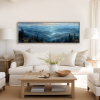 Misty Blue Mountain Valley